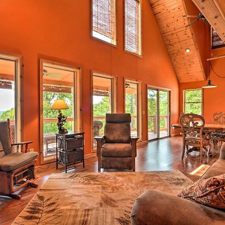 Spacious Log Cabin With Fire Pit And Game Room! Eureka Springs Exterior photo