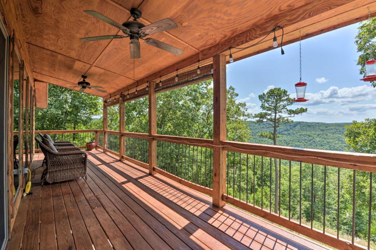 Spacious Log Cabin With Fire Pit And Game Room! Eureka Springs Exterior photo