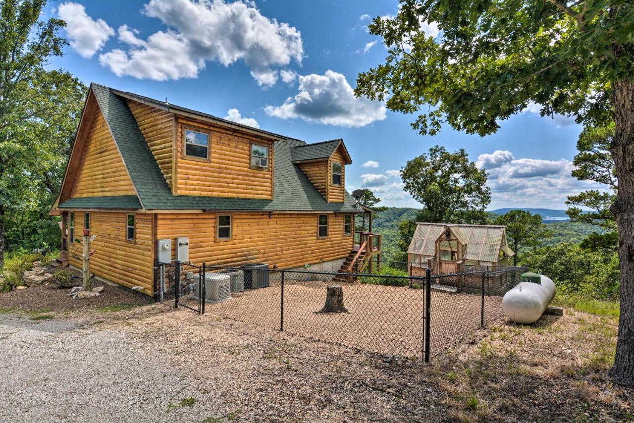 Spacious Log Cabin With Fire Pit And Game Room! Eureka Springs Exterior photo